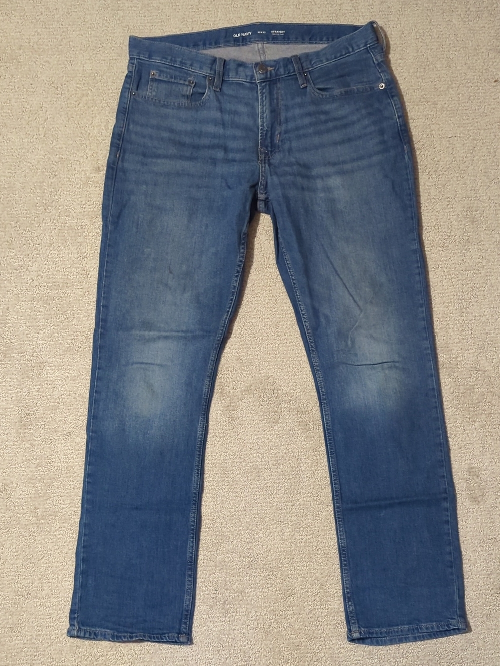 Old Navy Men's Medium Blue Straight Jeans